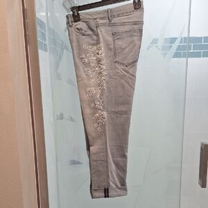 Simply Vera Vera Wang Real Light Jeans Ankle Cropped Jeans Stretchy And Cozy.